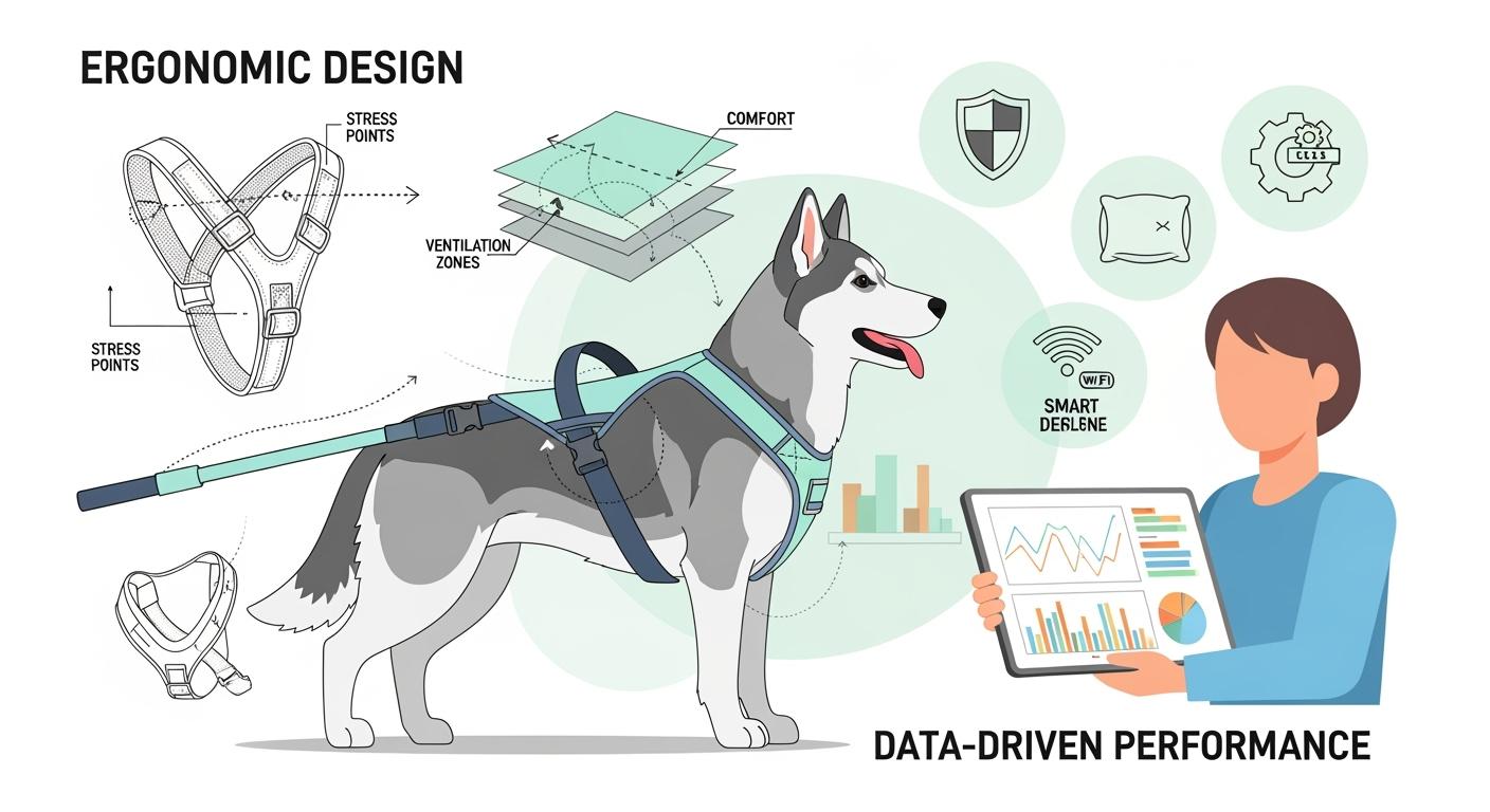Canine Pulling Harness Engineering Backed by Data: Safer, Smarter, and More Comfortable Designs