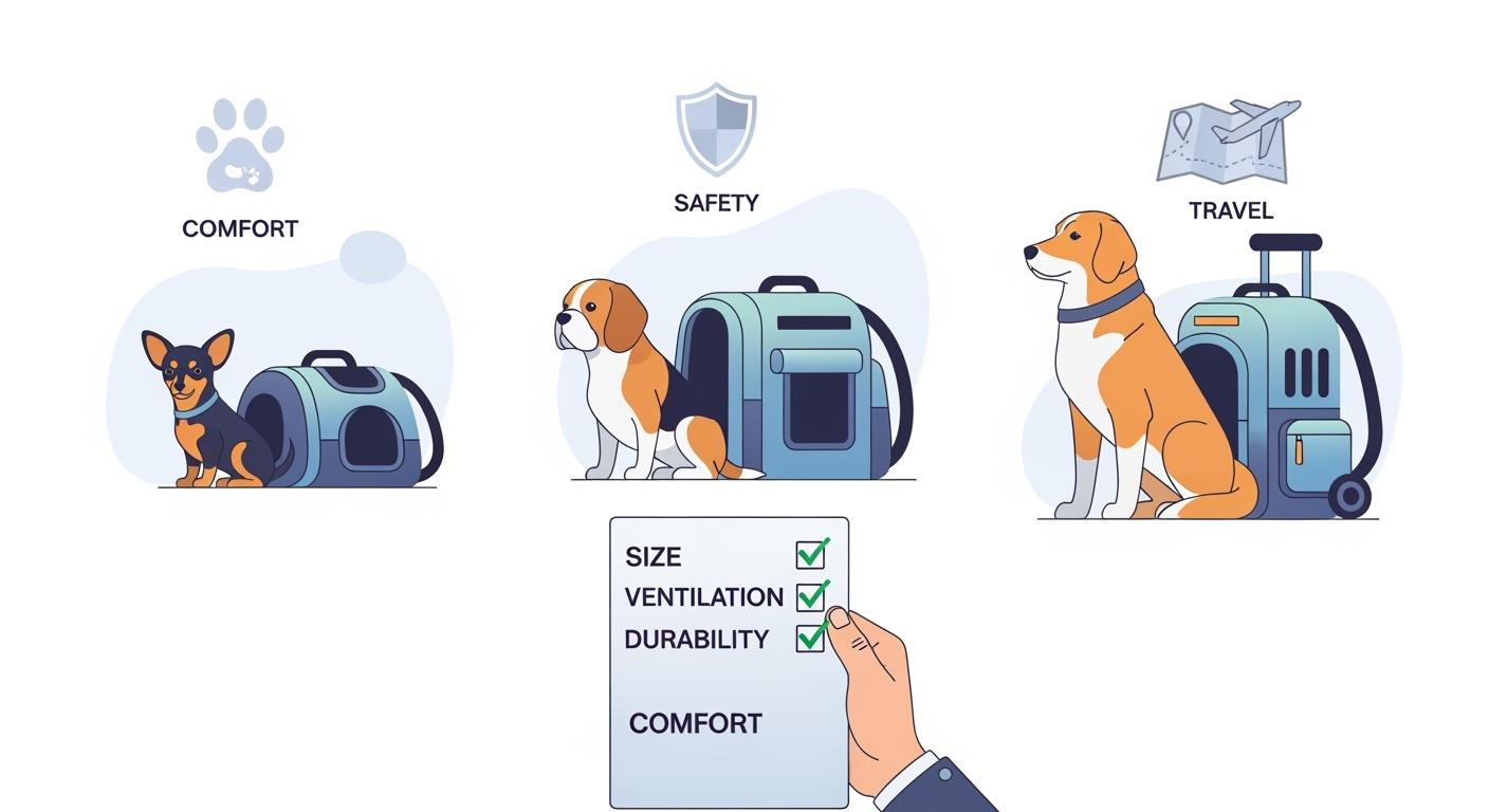 Canine Backpack Carrier Selection Checklist for Different Dog Sizes and Needs