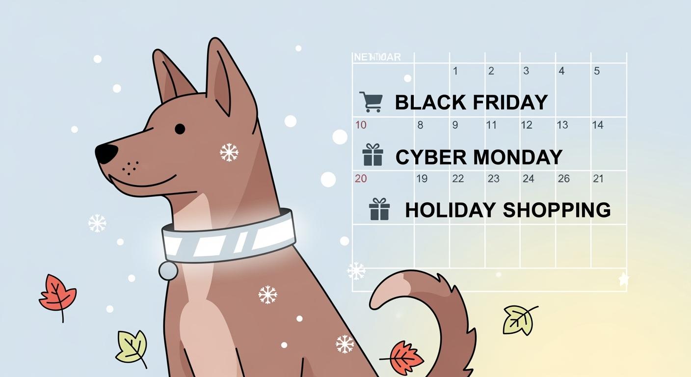 Reflective Dog Collars Seasonal Positioning Calendar (Fall/Winter Visibility) for Retail Programs