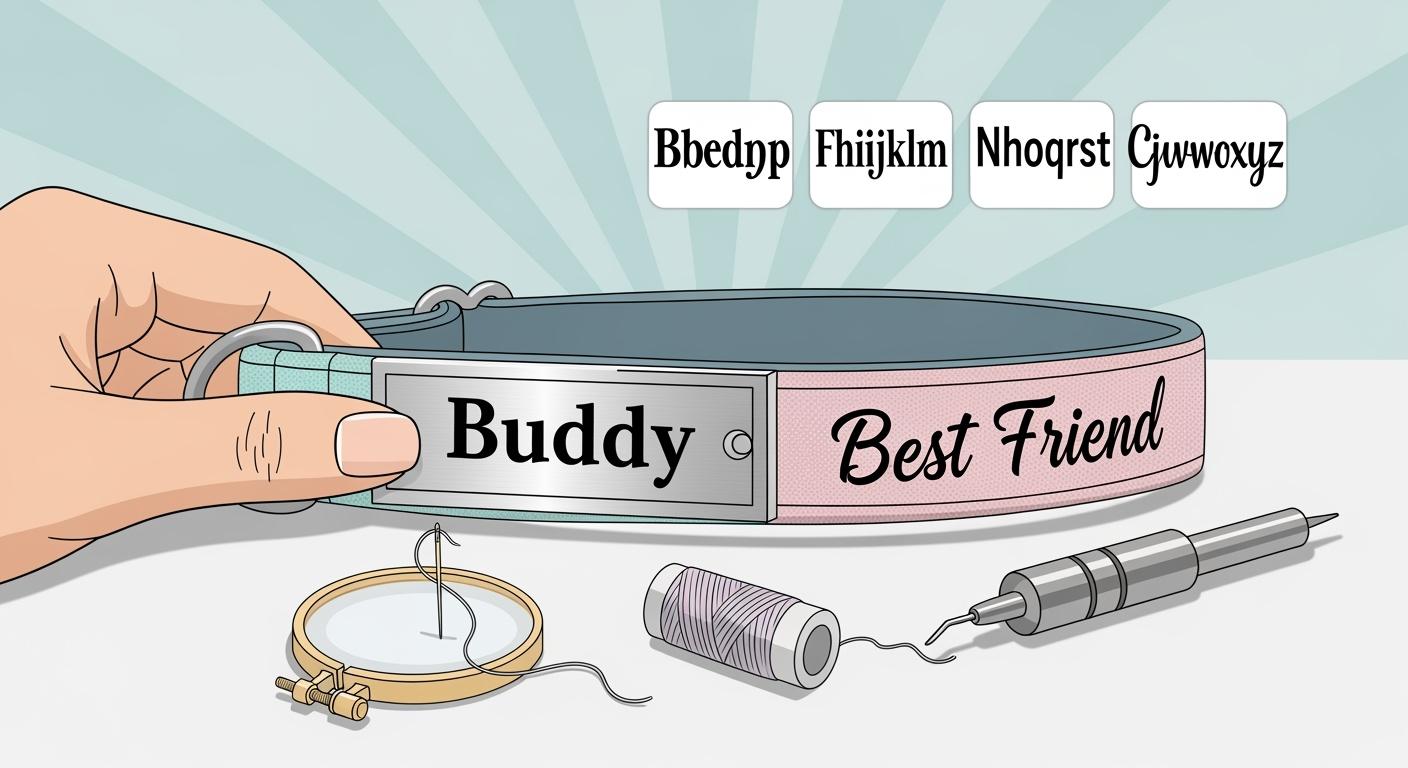 Custom Dog Collars: How to Spec Fonts, Nameplates, and Embroidery for Clean Catalogs