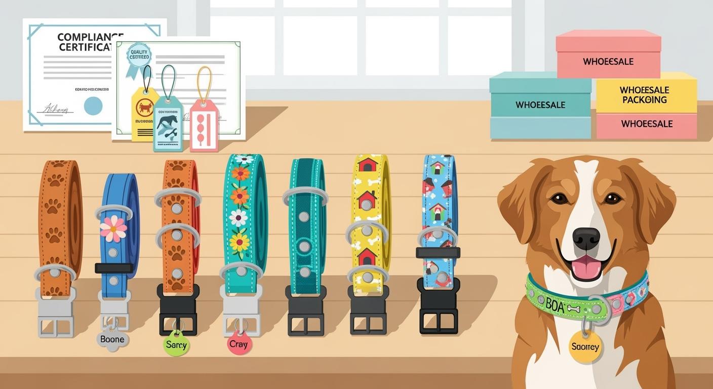 Custom Dog Collars for Wholesalers: Materials, Styles, and Compliance Guide