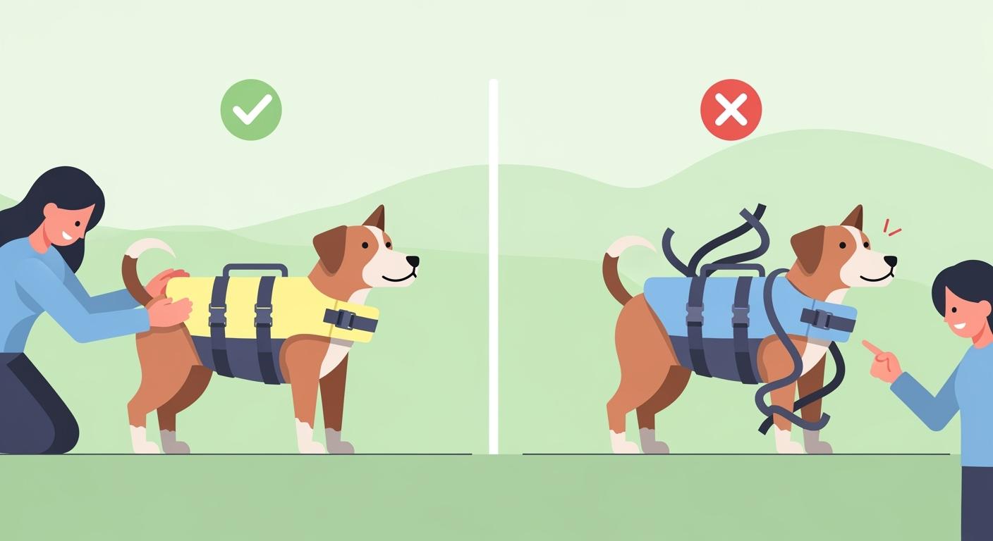 Dog life jackets: what to show and what to avoid in your next fitting demo