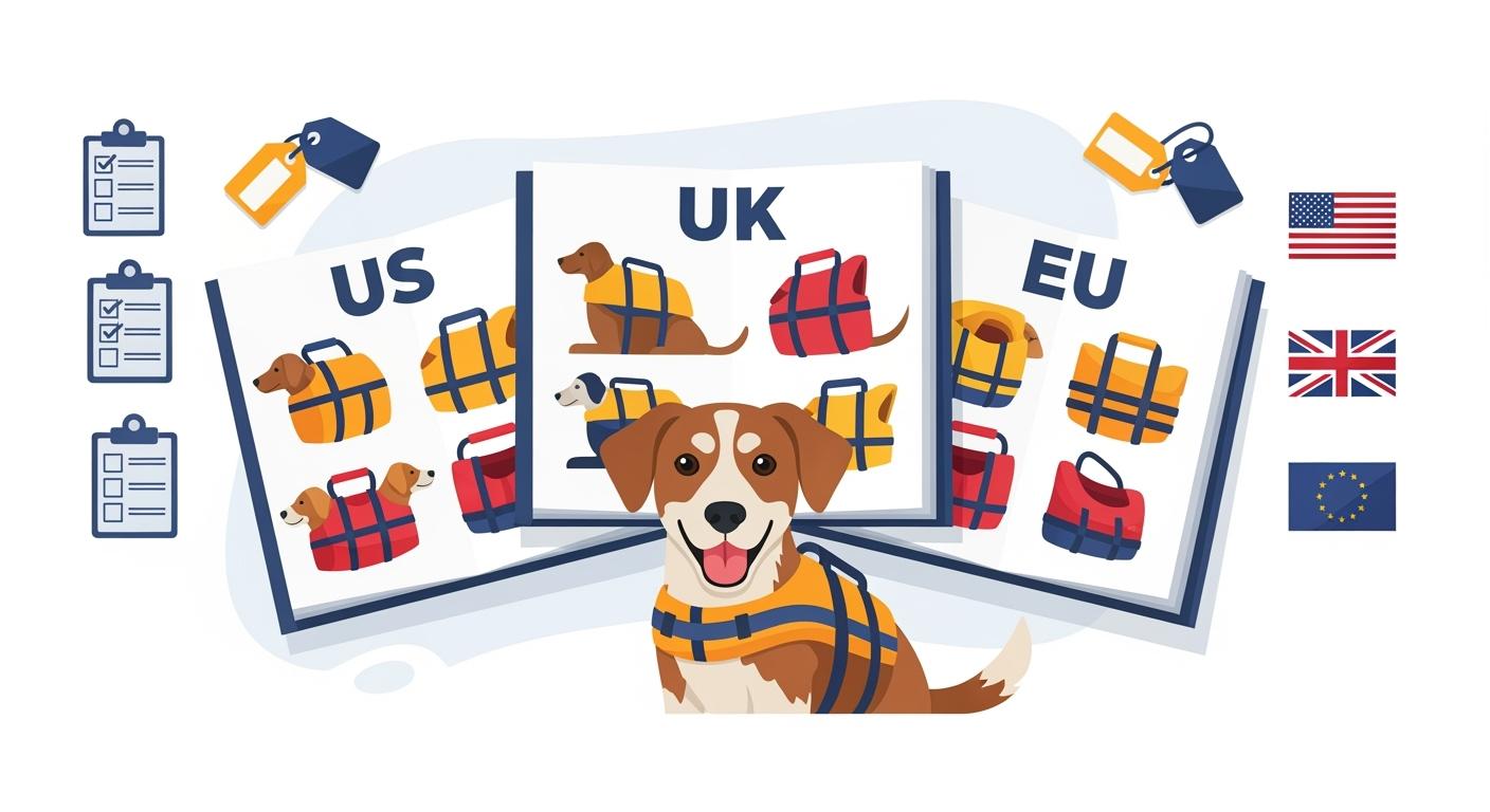 Dog Life Jacket Listing Logic for US, UK, EU Catalogs