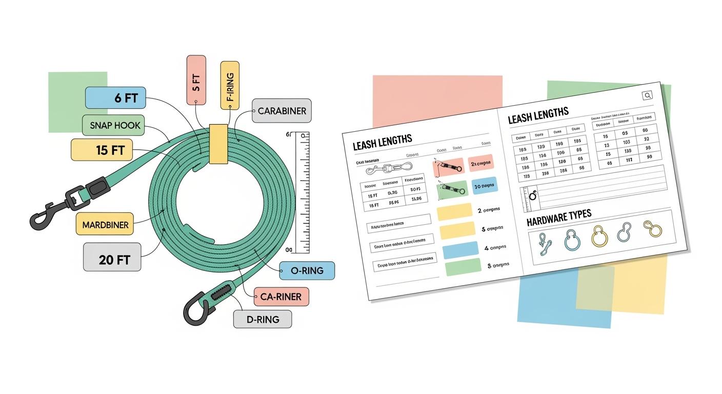 Dog Training Leash SKU Naming Rules for Length and Hardware in Retail Catalogs