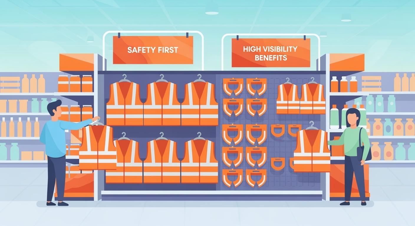 Maximizing Sell-Through with Blaze Orange Vests and Reflective Collars in Safety Endcaps