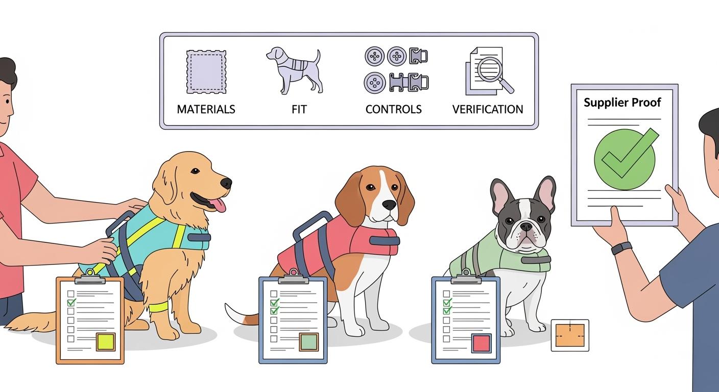Dog Life Vests Tiering Guide Materials Fit Controls and Proof to Request from Suppliers