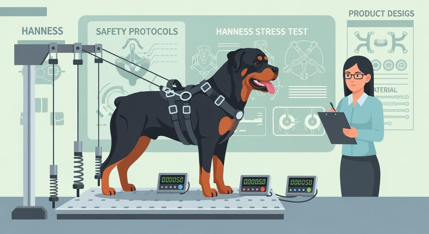 Big dog harness load testing and reinforcement for walking control