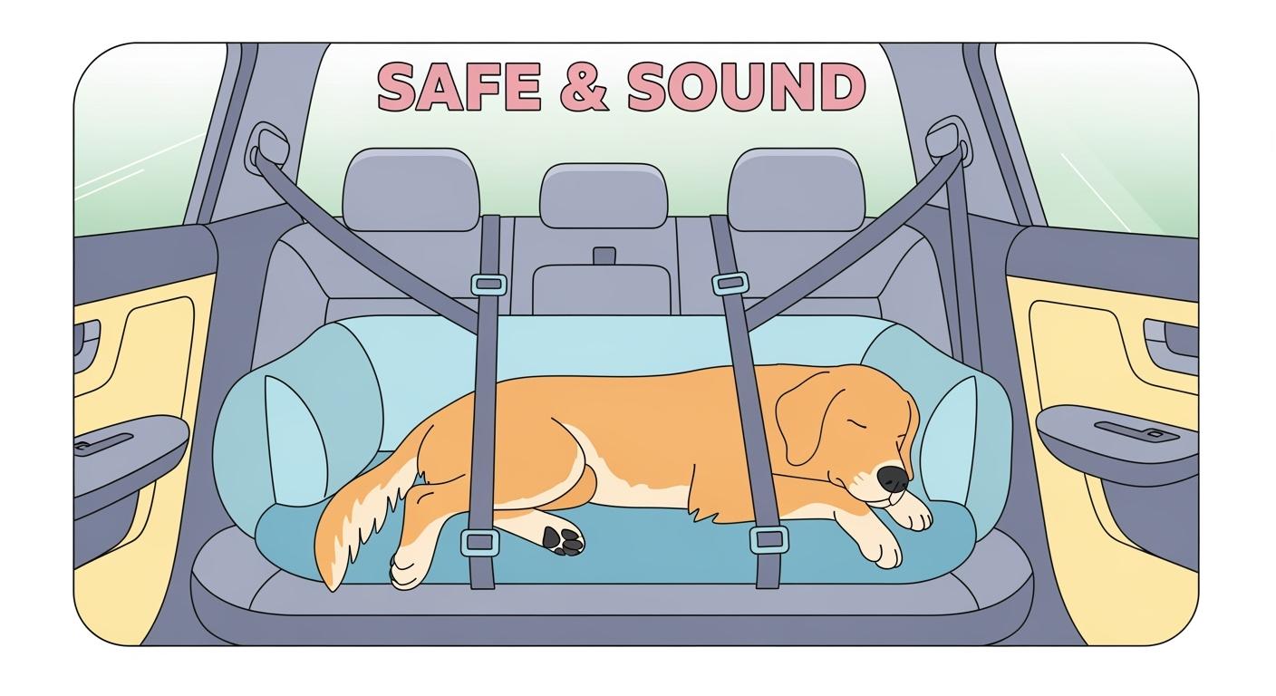 Dog Bed for Car Sizing Guide for Preventing Tipping Slipping and Cramped Posture