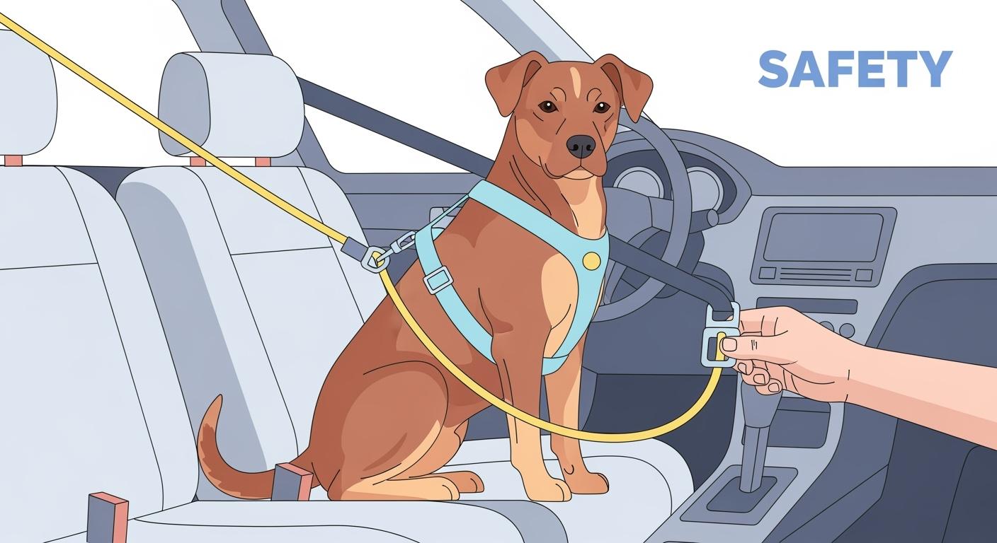 Harness for Car for Dog How to Adjust Tether Length to Limit Front Seat Reach