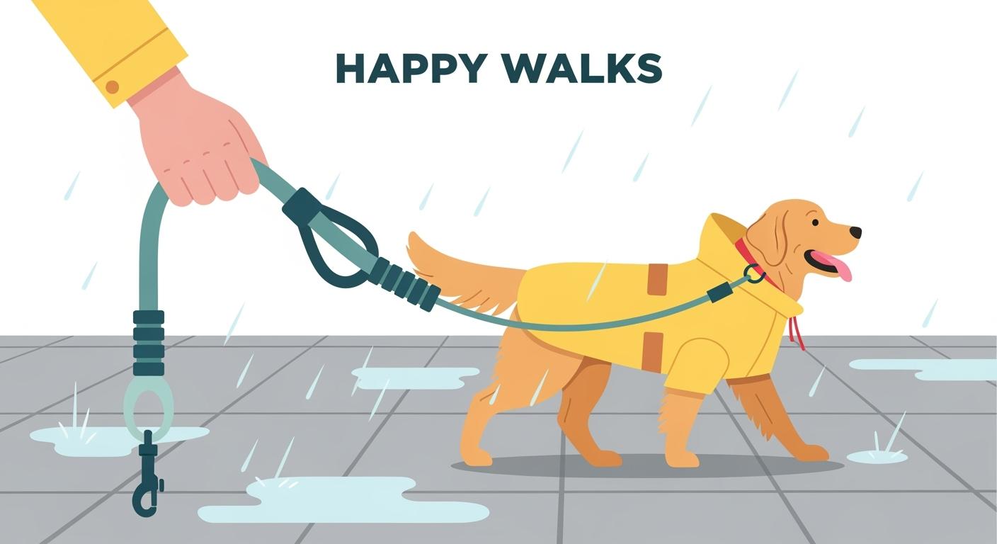 Dog leashes for rainy days: comfort, grip, and chew resistance
