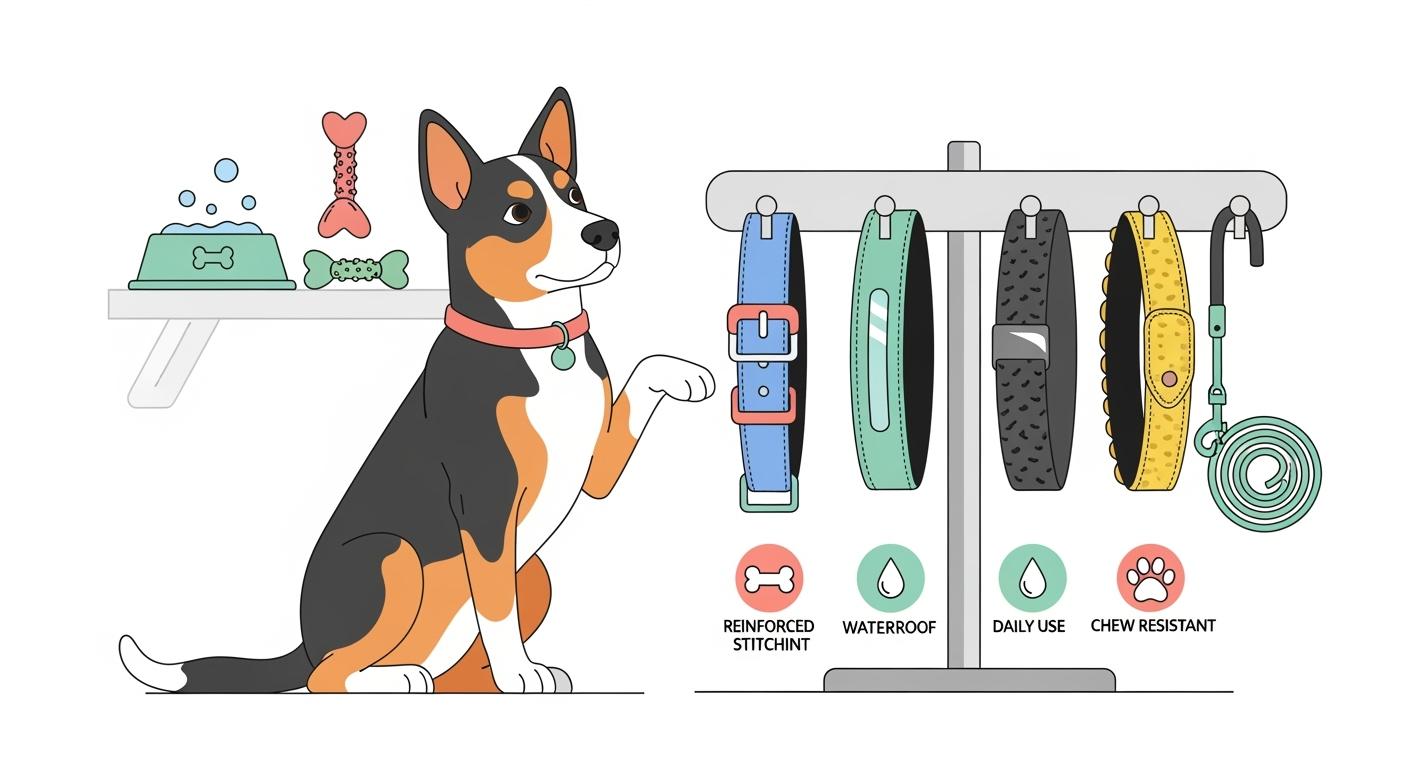 Durable Dog Collars Decision Guide for Matching Design to Chewing, Water, and Daily Use