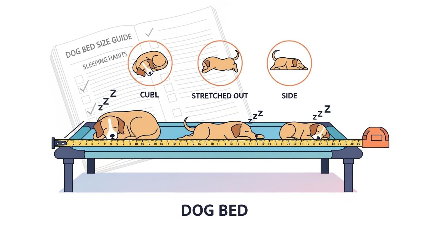 Dog Cot Bed Decision Guide for Measuring Length and Width by Sleep Style