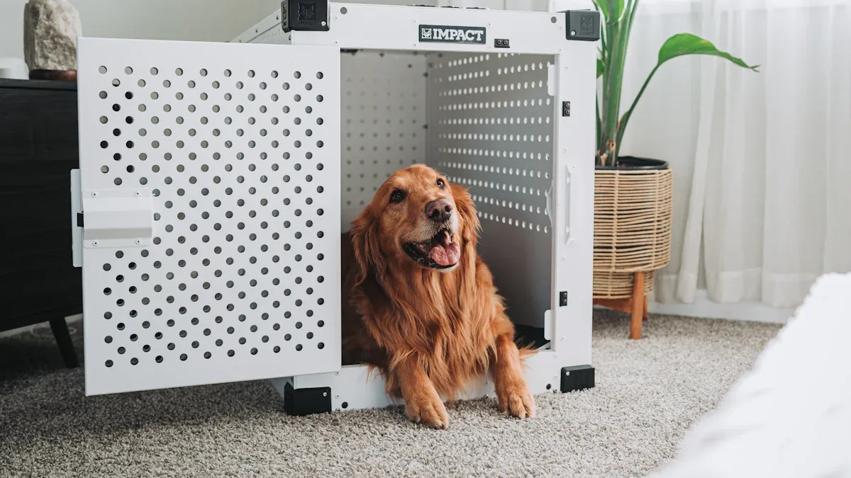 Set up your waterproof dog house for warmth and dryness