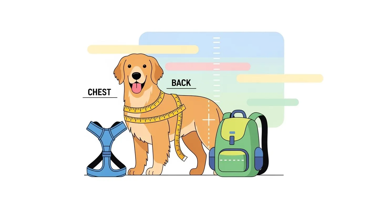 Dog Harness and Backpack Sizing Guide for Better Fit