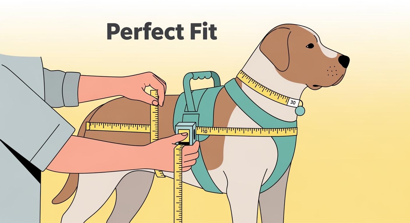Large Dog Harness with Handle: How to Measure for Best Fit