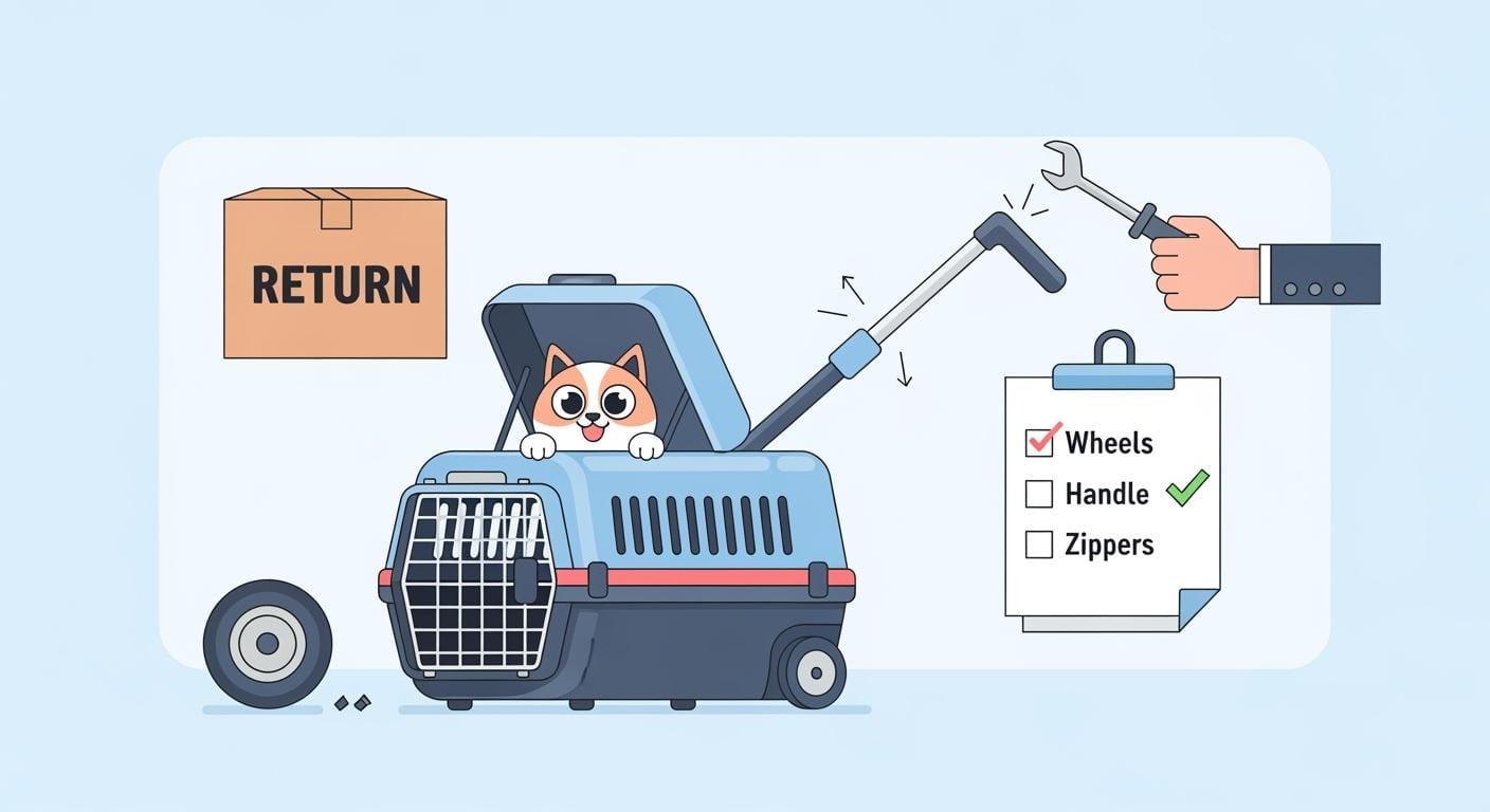 Pet Travel Carrier with Wheels: Common Wheel and Handle Issues That Drive Returns and Practical Fixes