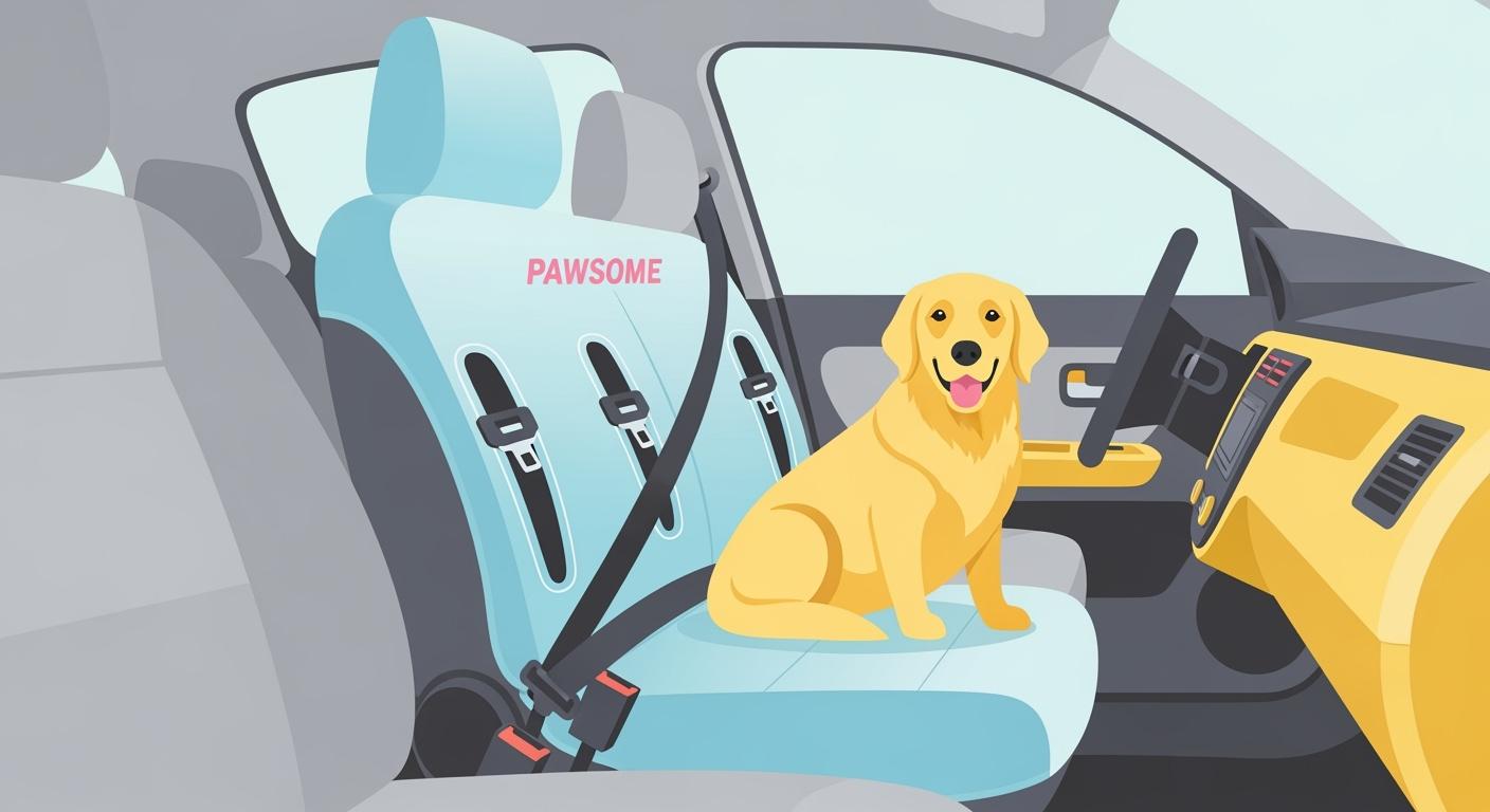 Car Dog Seat Covers Never Block Buckles or Belts