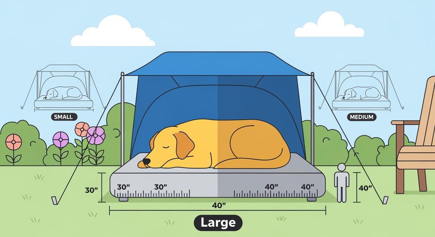 Dog Bed Canopy Outdoor Size and Fit Explained Simply