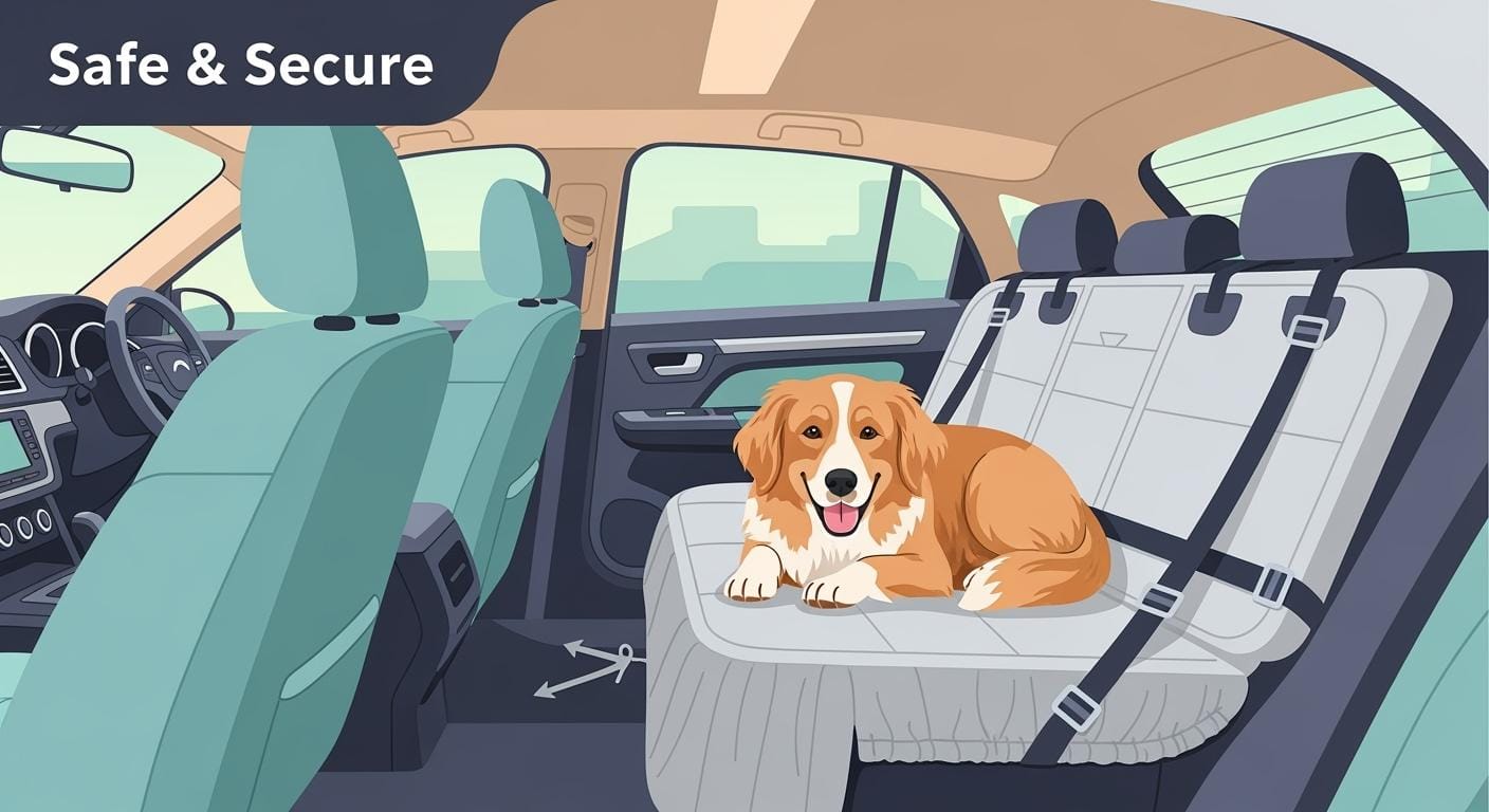 Dog Car Rear Seat Cover: Features That Prevent Shifting and Gaps