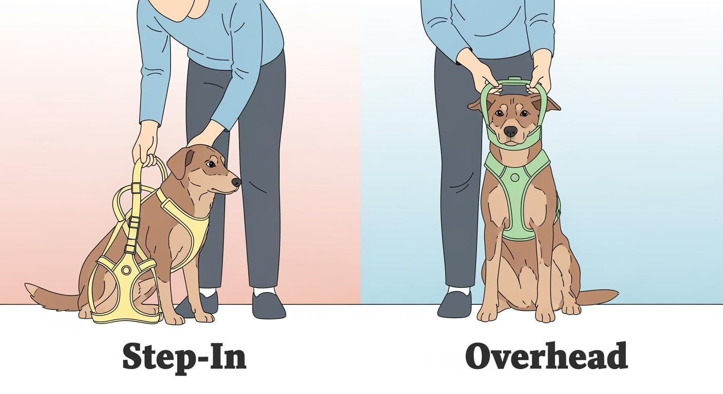 Applying Dog Harness Step-In or Overhead Which Suits Your Dog