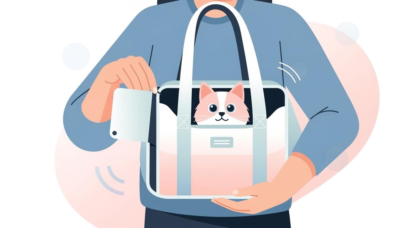 Pet Carrier Tote Bag One-Hand Access Without Sacrificing Support