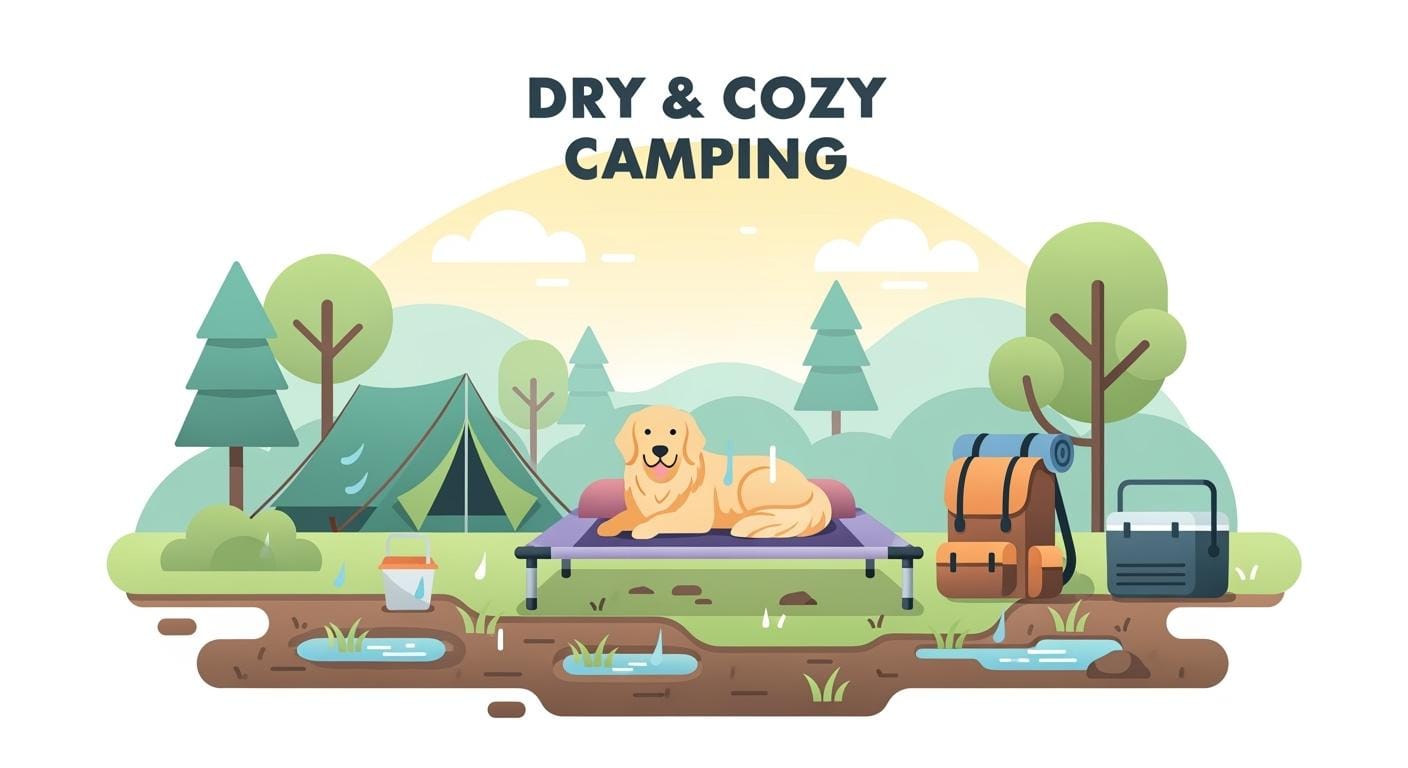 Dog Bed Camping Choices for Wet Campsites