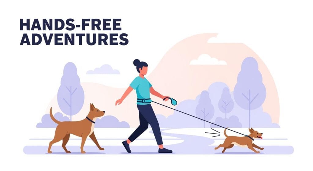 Hands Free Leash Dog for Calm Dogs and Sudden Pullers