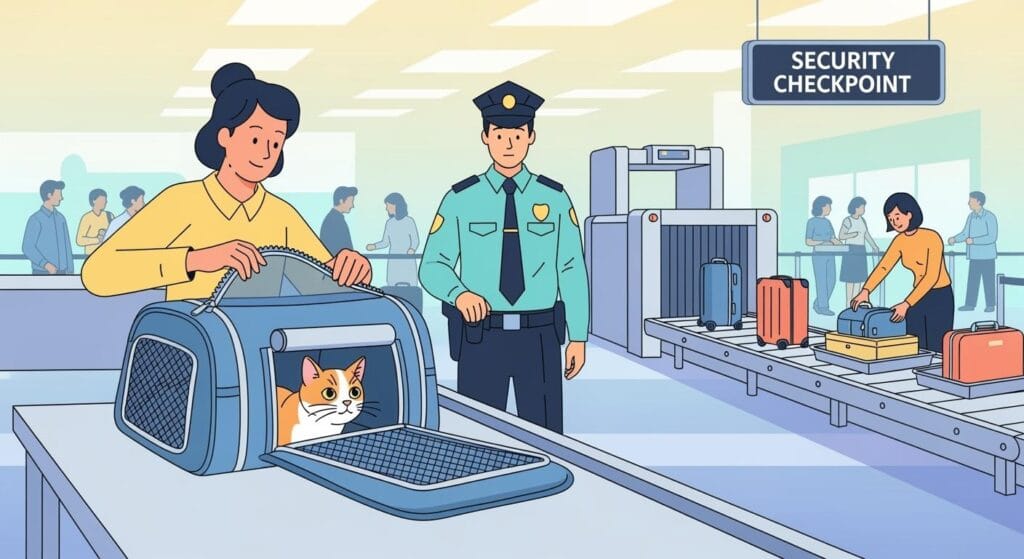 Bag Pet Carrier for Plane Travel Which Opening Handles Airport Security Smoother