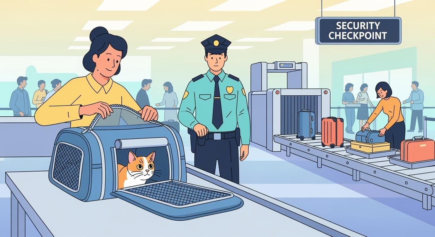 Bag Pet Carrier for Plane Travel Which Opening Handles Airport Security Smoother